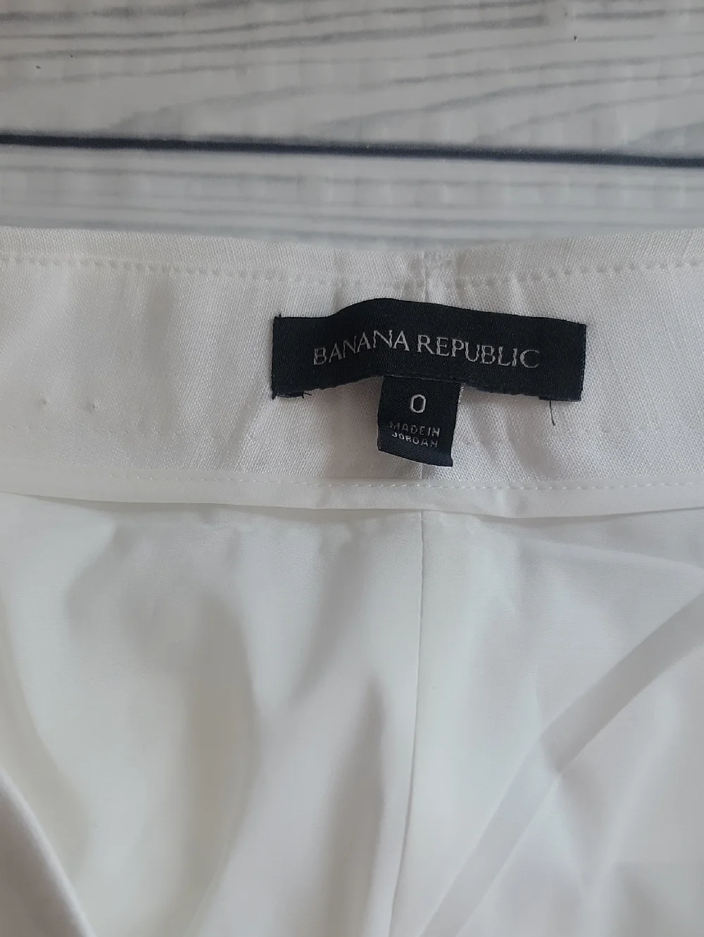 Banana Republic Dress Pants Linen Straight Fit - Summer White Womens Size 0
